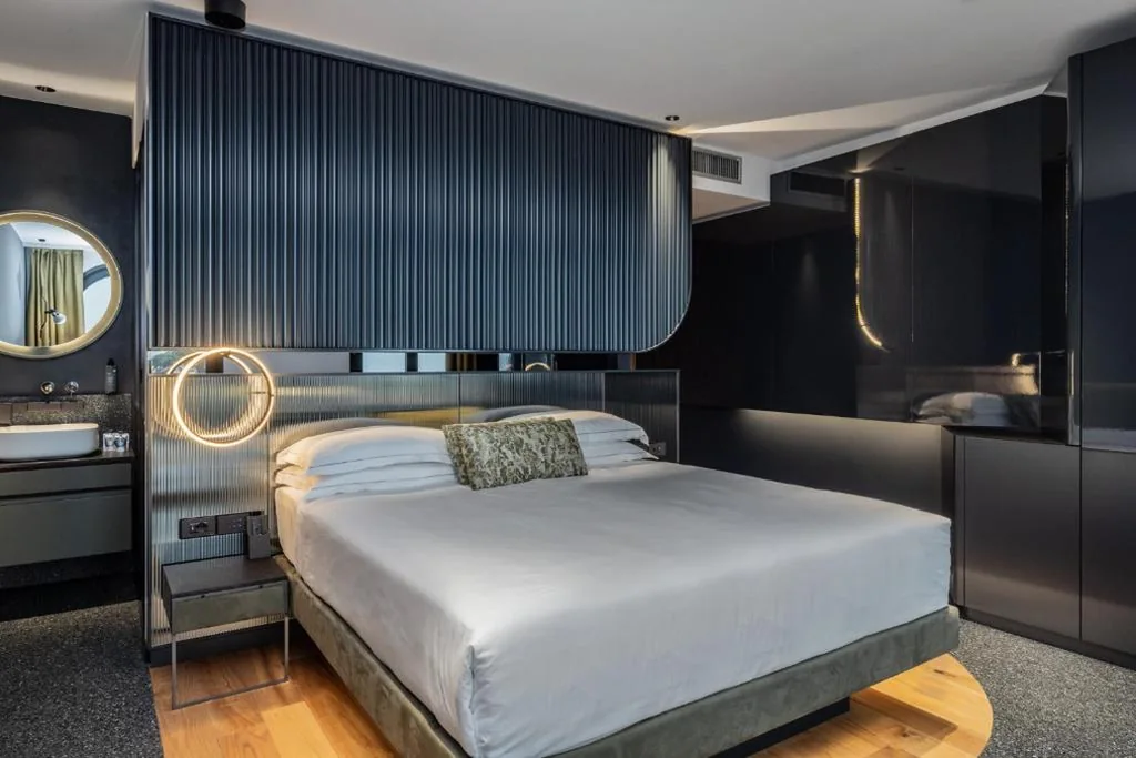 Junior King Suite with One King Bed - Ground Floor/Non-Smoking — Hotel Al Caminetto – Adults Only, WorldHotels Crafted