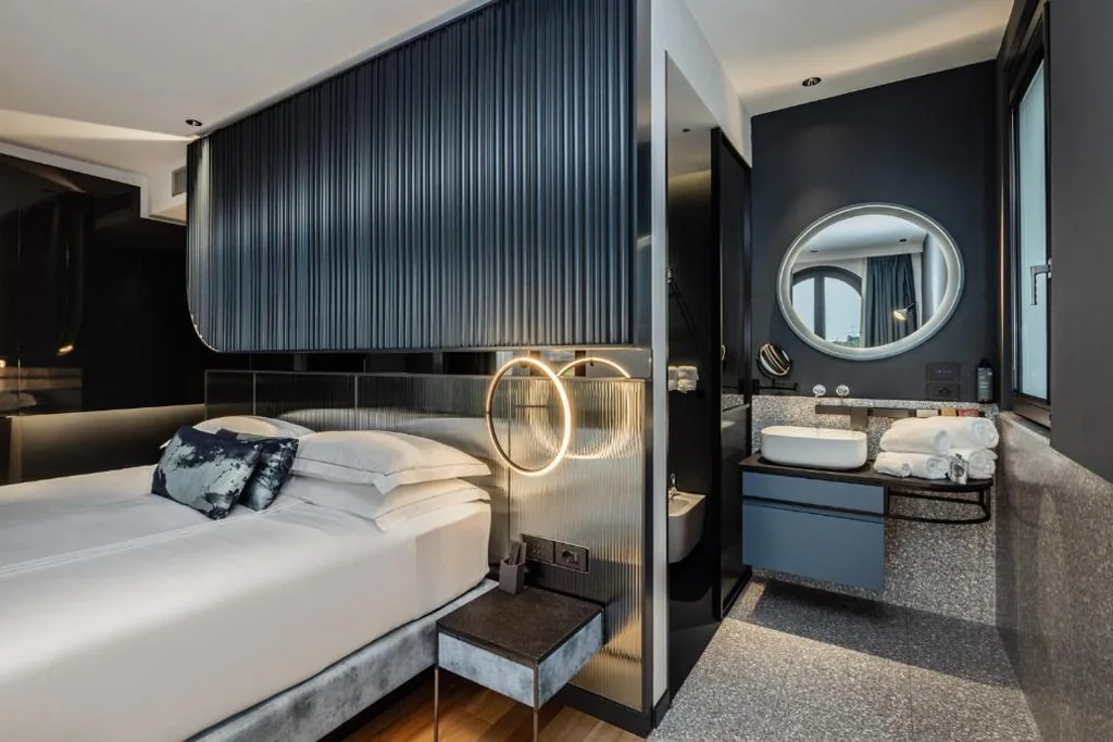 Junior King Suite with Terrace and Garden View - Non-Smoking — Hotel Al Caminetto – Adults Only, WorldHotels Crafted