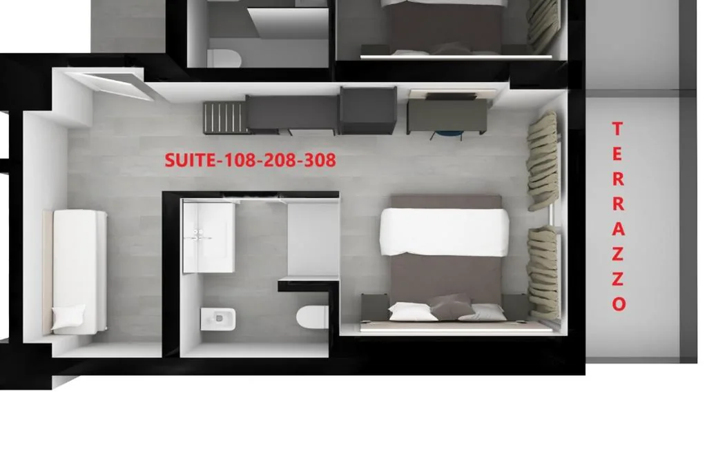 Junior Suite con Terrazza e Vista sulla Città — HOTEL VENICE BEACH HVB 34 Lifestyle 4 Superior