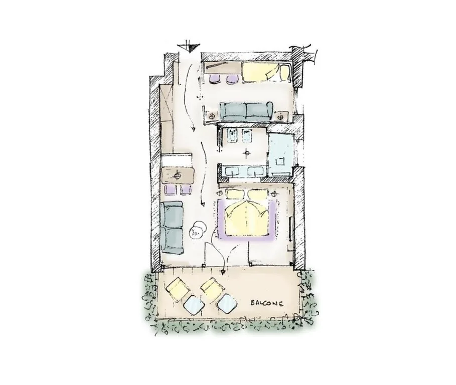 Family Junior Suite — Dolomiti Lodge Alverà