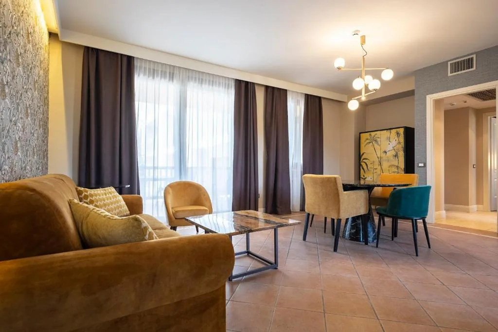 Large Two-Bedroom Suite with Balcony and Partial Lake View — Palazzo della Scala Hotel – Luxury Suites & Spa