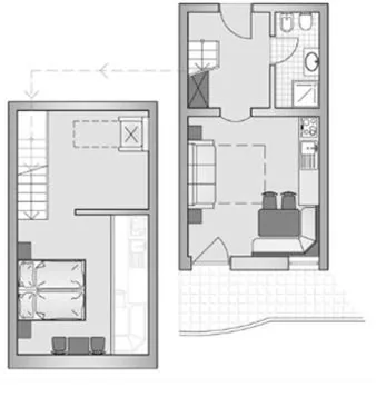 Two-Level Studio (5 Adults) — Apparthotel Sellaronda