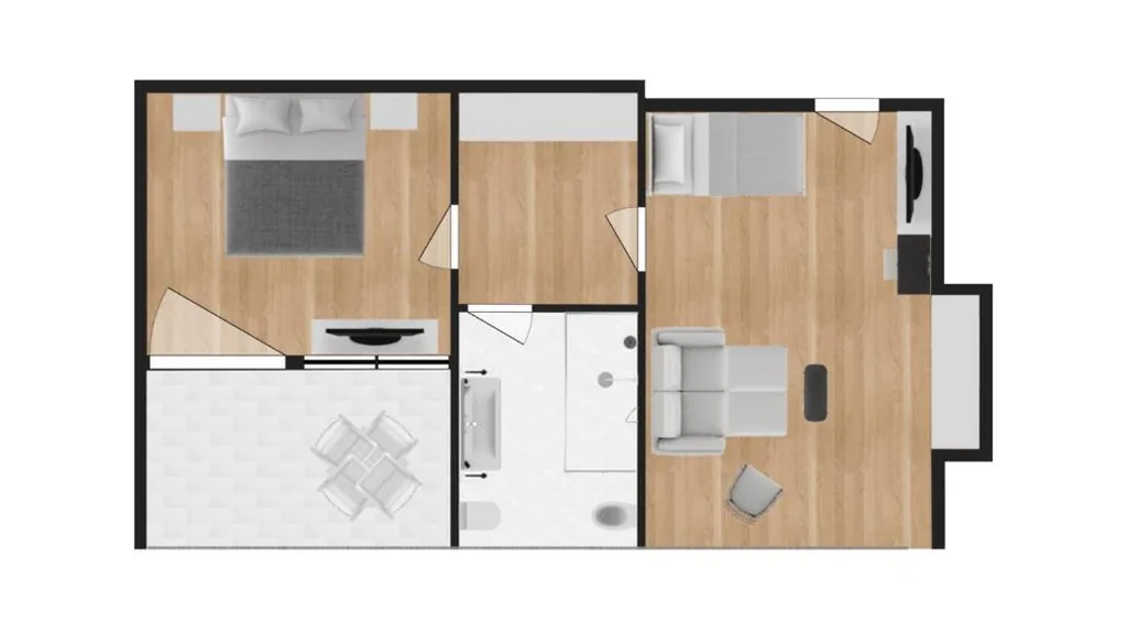 Deluxe Two-Bedroom Suite with Side Sea View — Grand Hotel Playa