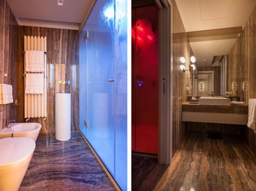 Corner Queen Suite with Canal View and Turkish Bath — Liassidi Wellness Suites