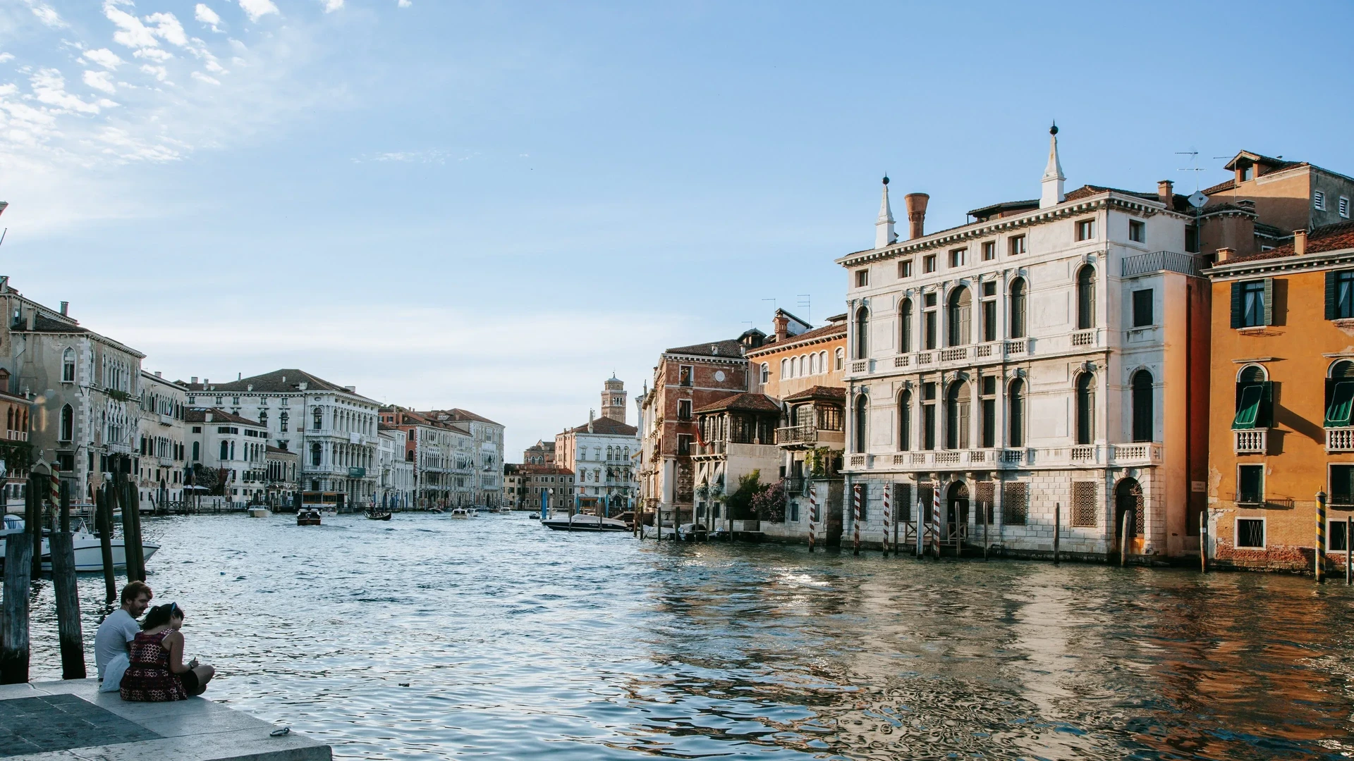 Le Zattere e un canale nel sestiere Dorsoduro a Venezia