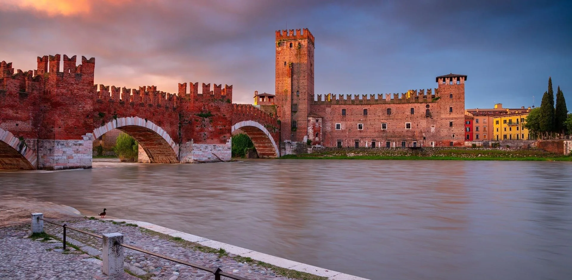 Castelvecchio e il Ponte Scaligero sull'Adige a Verona